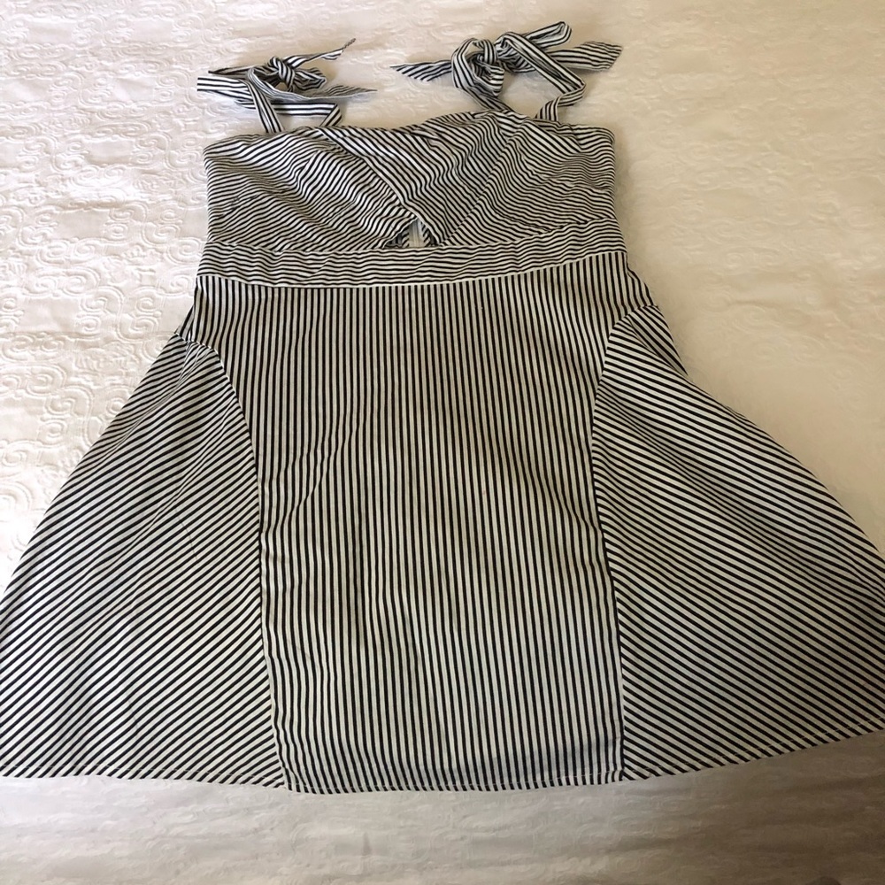 Newberry Kustom black & white stripe dress